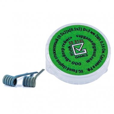 Спирали FUSED СLAPTON  SS316L (0.5 х 2)х(0.1 х 2)